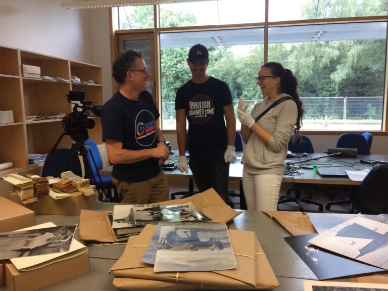 1543492437-Archive filming with 2 volunteers 2018