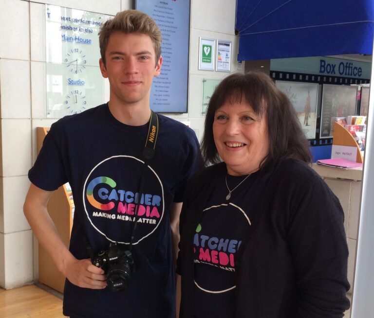 1563461094-Breakfast screening of hop film at Courtyard 2018 – two volunteers