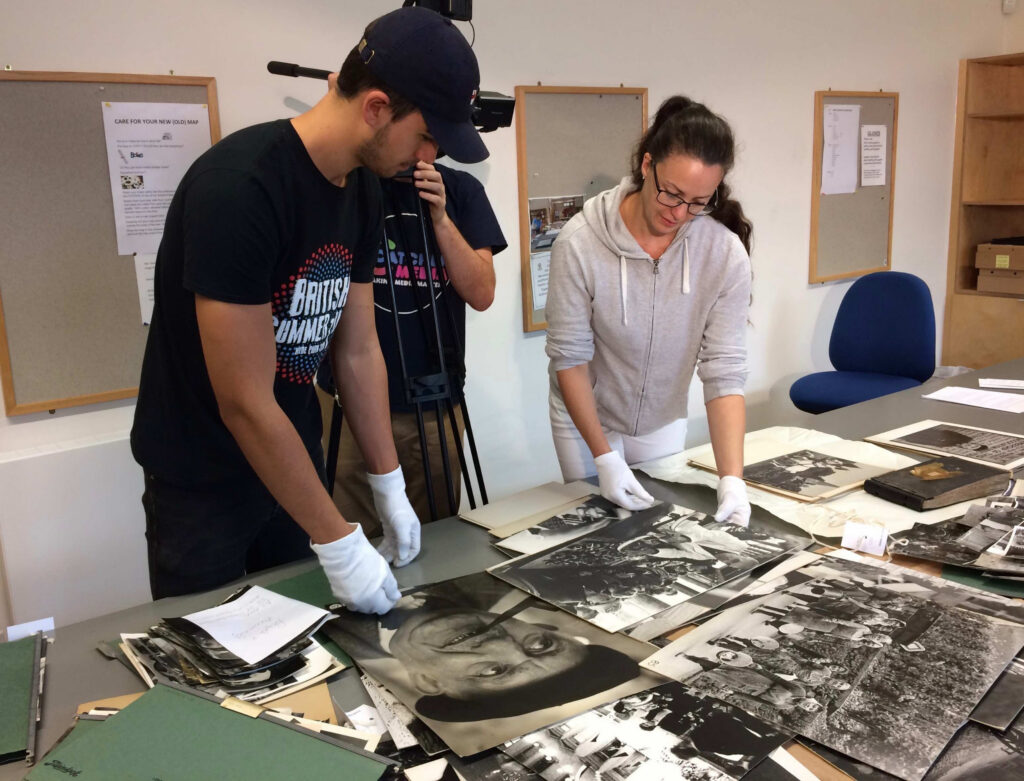 1563468889-Archive filming with 2 volunteers